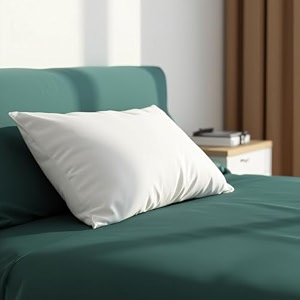 sleeping pillows 16x24 inch  soft amp fluffy bed pillows for sleeping hollow fiber filling medium firm neck support  breathable washable hotel quality white pillows pack of 1