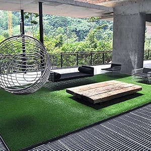 fresh from loom 35 mm skin friendly green grass  artificial lawn turf  high density premium grass  indoor amp outdoor usecarpet mat  washable  artificial grass carpet mat size - 3 x 20 feet