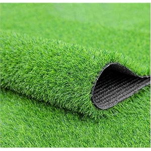fresh from loom 45mm balcony grass carpet waterproof  green grass mat for floor  anti-skid  all-weather home and office edition size 55 x 18 feet