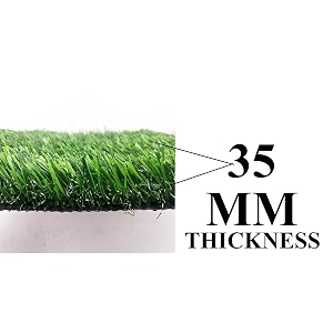 fresh from loom 35 mm skin friendly green grass  artificial lawn turf  high density premium grass  indoor amp outdoor usecarpet mat  washable  artificial grass carpet mat size - 3 x 2 feet