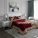 Fresh from Loom Printed Bedsheet Leaf Print