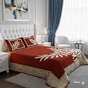 Fresh from Loom Printed Bedsheet Leaf Print