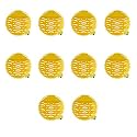 Fresh n clean Urinal Screen Anti-Splash Toilet Mat Bathroom Deodorizer Spatter Reducing Lemon Fragrance Refresher with Air Freshener Ideal for Bathrooms, Restaurants, Bars &amp; Offices (Pack of 10)