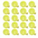 Fresh n clean Urinal Screen Anti-Splash Toilet Mat Bathroom Deodorizer Spatter Reducing Lemon Fragrance Refresher with Air Freshener Ideal for Bathrooms, Restaurants, Bars &amp; Offices (Pack of 20)