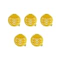 Fresh n clean Urinal Screen Anti-Splash Toilet Mat Bathroom Deodorizer Spatter Reducing Lemon Fragrance Refresher with Air Freshener Ideal for Bathrooms, Restaurants, Bars & Offices (Pack of 5)
