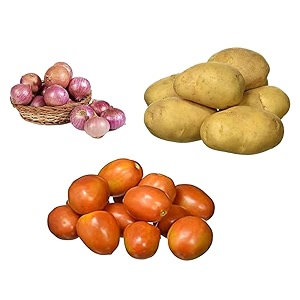 fresh onion 1kg amp fresh potato 1kg amp fresh tomato hybrid 1kg