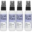 Fresh Wave Lavender Scent Odor Eliminator Spray &amp; Air Freshener, 2 fl. oz. Travel Size (Pack of 4)