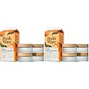 Fresh Wave Odor Removing Gel Eco-Refill, 63 oz. Orange Scent | 4 Empty Refillable Glass Jars | 4 Room Set (Pack of 2)