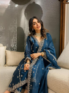 freshbook Embroidered Kurta Salwar Dupatta Set
