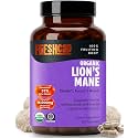 Freshcap Lions Mane Mushroom Supplement - Cognitive Support, 180 Capsules