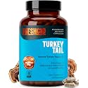 Freshcap Turkey Tail Mushroom, Gut &amp; Immune Support, 120 Capsules