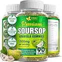 FRESHDRINKUS, 90 Max-Strength Soursop (Graviola) Gummies + Sea Moss &amp; Turmeric — Cell Support • Non-GMO, Vegan, Sugar-Free Formula – Convenient Chewable Herbal Supplement