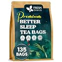FreshDrinkUS, Premium 135 Tea Bags Better Sleep Herbal Tea | Caffeine-Free Loose Leaf Blend with Spearmint Leaves, Lemongrass Leaves, and Hawthorn Berry – Naturally Refreshing and Aromatic.