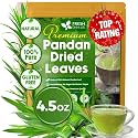 FreshDrinkUS, Premium 4.5oz Natural Pandan Leaves Dried, 100% Pure Dried Pandan Leaves, Pandan Leaf Tea, No Additives, No Caffeine, Vegan