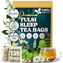 FreshDrinkUS, Premium Tulsi Sleep Tea, 135 Count, Caffeine Free Infusion