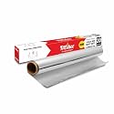 Freshee 20m Heavy Duty Aluminium Foil Roll 45cm Extra Wide Silver 18 Micron Thick, Food Wrapping Paper roll, Kitchen, Disposablel for Food Delivery, Keeps Food Fresh & Hot for Long