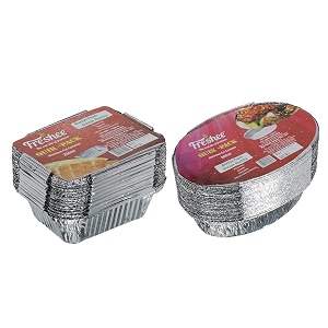 freshee aluminium silver foil containers with lid 250ml amp 600ml disposable food containers for food delivery and parcels 25pcs each