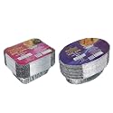 Freshee Aluminium Silver Foil Containers with Lid 450ml &amp; 600ml Disposable Food Containers For Food Delivery and Parcels, 25pcs each