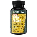 Freshfield Vegan Omega 3, Algae (Algal) Oil, Fish Oil Free Company, Third Party Tested, Carrageenan Free, DHA Supplement, Plant Based Omega. Supports Heart, Brain, Joint Health. Lemon Scent