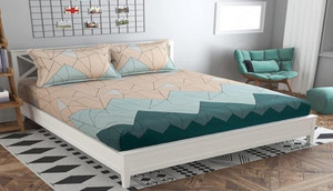 freshfromloom microfiber double flat 144 tc solid 1 bedsheet with 2 pillow covers