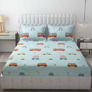 freshfromloom microfiber double flat 144 tc solid 1 bedsheet with 2 pillow covers