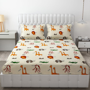 freshfromloom microfiber double flat 144 tc solid 1 bedsheet with 2 pillow covers