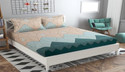 Freshfromloom Microfiber Double Flat 144 TC Solid 1 Bedsheet with 2 Pillow Covers