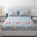 Freshfromloom Microfiber Double Flat 144 TC Solid 1 Bedsheet with 2 Pillow Covers