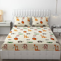 Freshfromloom Microfiber Double Flat 144 TC Solid 1 Bedsheet with 2 Pillow Covers