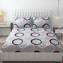 Freshfromloom Microfiber Double Flat 144 TC Solid 1 Bedsheet with 2 Pillow Covers