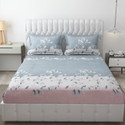 Freshfromloom Microfiber Double Flat 144 TC Solid 1 Bedsheet with 2 Pillow Covers