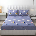 Freshfromloom Microfiber Double Flat 144 TC Solid 1 Bedsheet with 2 Pillow Covers