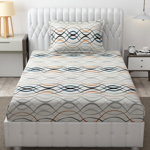 freshfromloom microfiber single flat 144 tc solid 1 bedsheet with 2 pillow covers