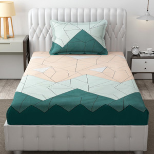 freshfromloom microfiber single flat 144 tc solid 1 bedsheet with 2 pillow covers
