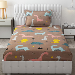 freshfromloom microfiber single flat 144 tc solid 1 bedsheet with 2 pillow covers