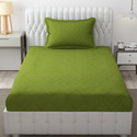 Freshfromloom Microfiber Single Flat 144 TC Solid 1 Bedsheet with 2 Pillow Covers