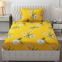 Freshfromloom Microfiber Single Flat 144 TC Solid 1 Bedsheet with 2 Pillow Covers
