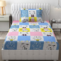 Freshfromloom Microfiber Single Flat 144 TC Solid 1 Bedsheet with 2 Pillow Covers