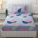 Freshfromloom Microfiber Single Flat 144 TC Solid 1 Bedsheet with 2 Pillow Covers