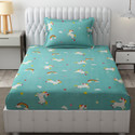 Freshfromloom Microfiber Single Flat 144 TC Solid 1 Bedsheet with 2 Pillow Covers