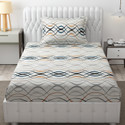 Freshfromloom Microfiber Single Flat 144 TC Solid 1 Bedsheet with 2 Pillow Covers