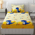 Freshfromloom Microfiber Single Flat 144 TC Solid 1 Bedsheet with 2 Pillow Covers