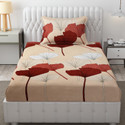 Freshfromloom Microfiber Single Flat 144 TC Solid 1 Bedsheet with 2 Pillow Covers