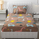 Freshfromloom Microfiber Single Flat 144 TC Solid 1 Bedsheet with 2 Pillow Covers