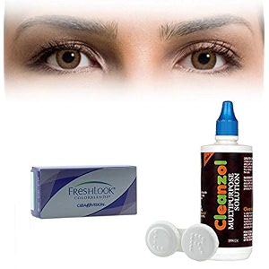 freshlook colorblends contact lens with lens case amp solution - 2 pieces -75brown