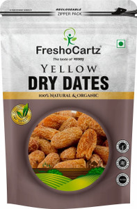 freshocartz yellow dry dates  peela sukha khajoor  dry chuhara  pili kharak 1kg dry dates