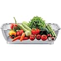 FRESHOME Freshome Square Stainless Steel Collander (Size: 30X22) for Washing Rice, Fruits, Vegetables and Grains to Filter Easily in The Kitchen Bowl Strainer FH-7, 20X15X5 Cm, Silver
