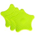 Freshome Star Shaped Silicone Sink Filter Drainer/Strainer for Kitchen/Wash Basin/Bathroom Sink Hair Catcher Pack of 3 (Multicolor)