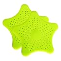 Freshome Star Shaped Silicone Sink Filter Drainer/Strainer for Kitchen/Wash Basin/Bathroom Sink Hair Catcher (Multicolor) (Small, 2, Count)