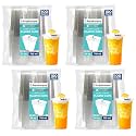Freshware 24 oz Clear Disposable Plastic Cups, 400 Pack Clear Plastic Cups Tumblers, Heavy-duty Party Glasses, Disposable Cups for Thanksgiving, Halloween, Christmas Party